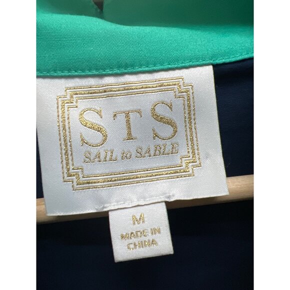 STS Sail to Stable Blue with Green Shift Tunic Dress - Picture 5 of 8